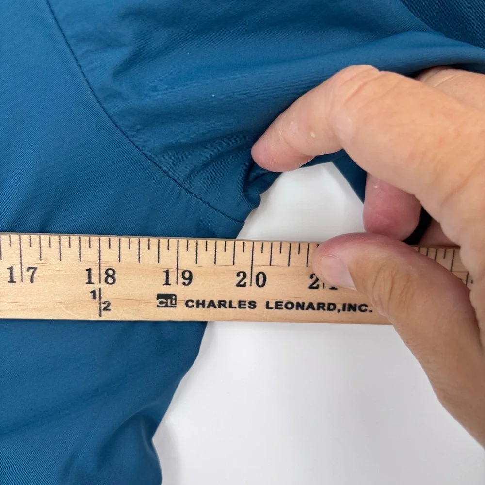 Outdoor Research Solitude Softshell Jacket Womens Medium Blue Fleece Lined *FLAW